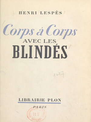 cover image of Corps à corps avec les blindés